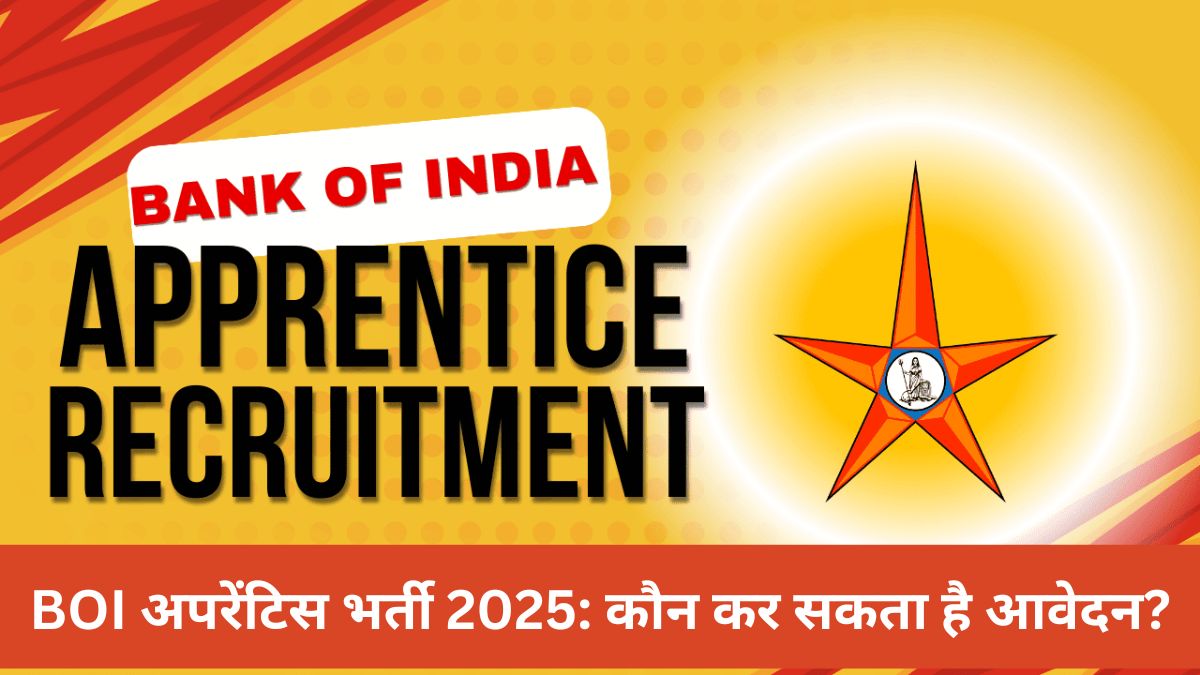 Bank of India Apprentice Recruitment 2025